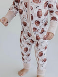 Load image into Gallery viewer, BAMBOO ZIP ROMPER - GAMEDAY
