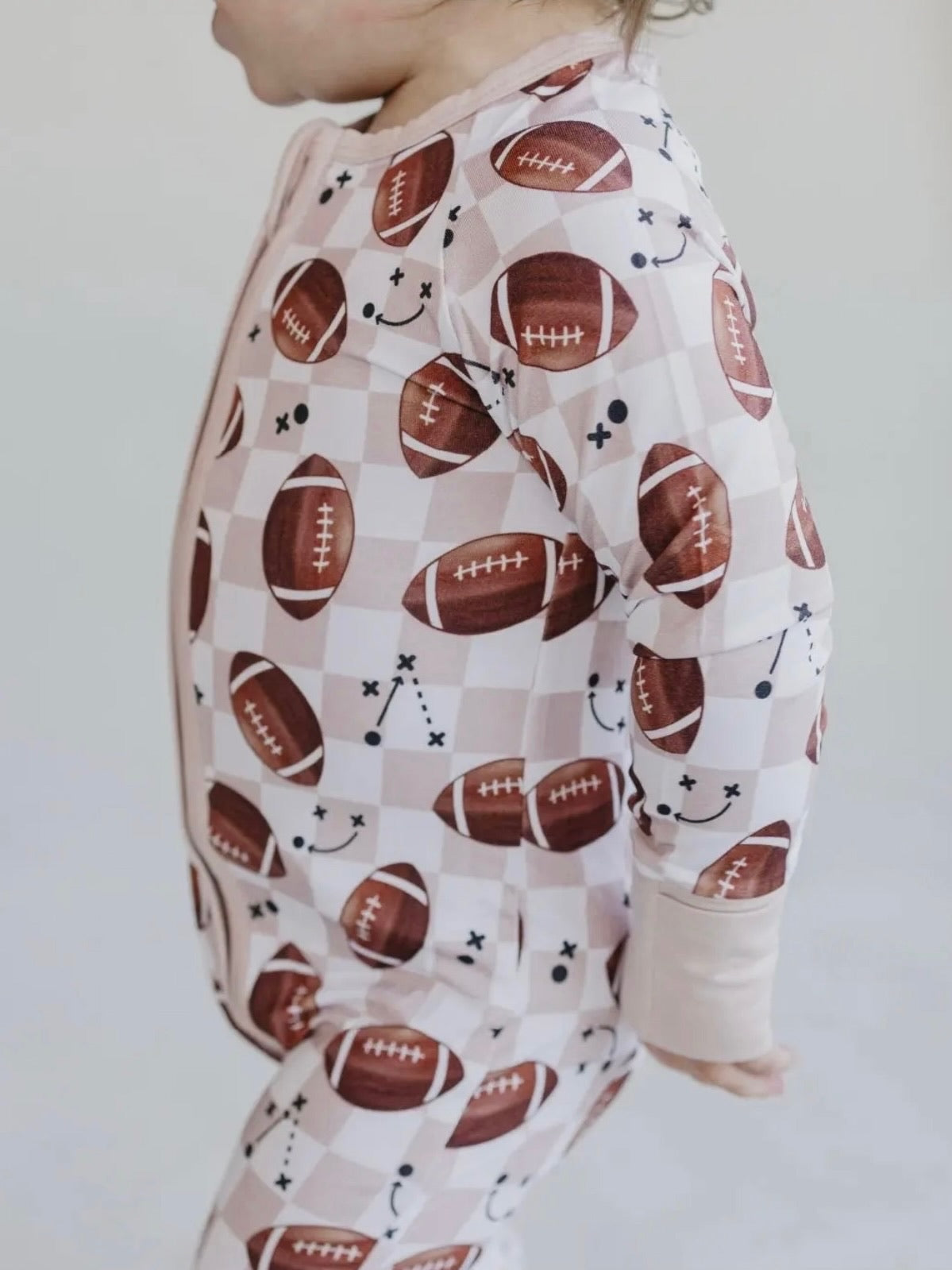 BAMBOO ZIP ROMPER - GAMEDAY