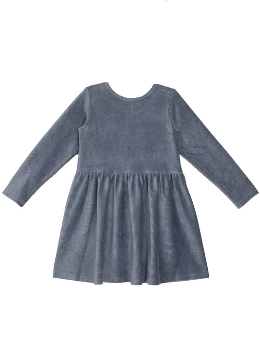 Skylar Blue Button Dress