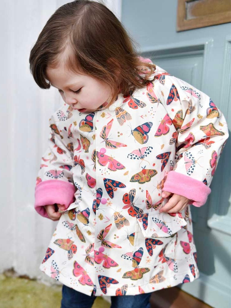 Butterfly Print Raincoat