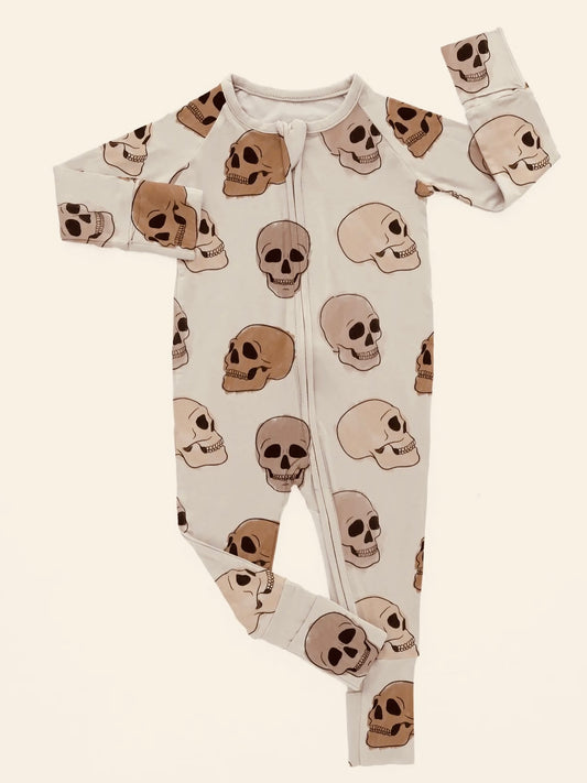 Neutral Skulls | Bamboo Romper