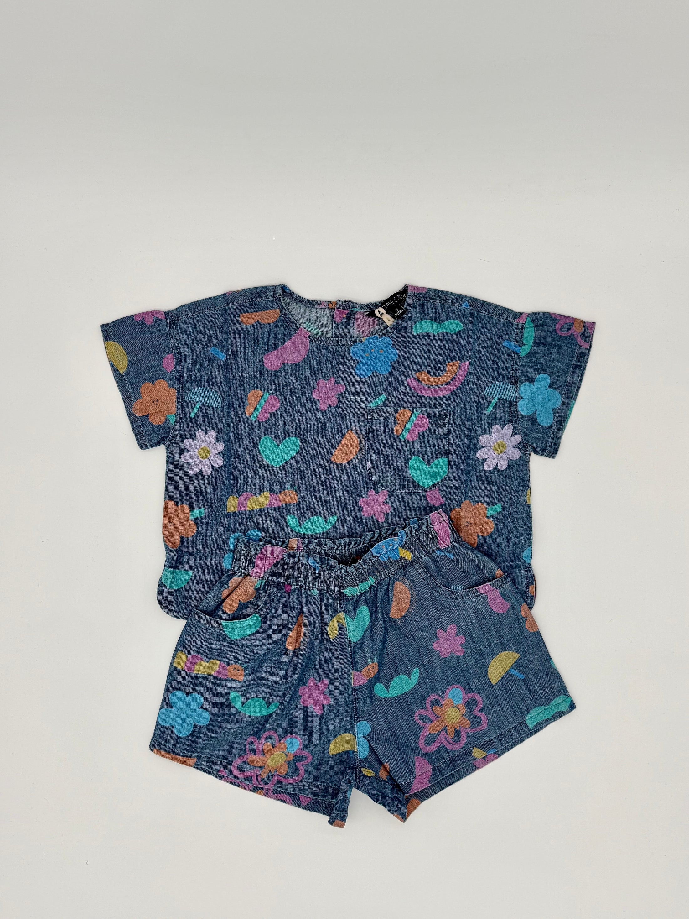 Chloe Denim Short Set