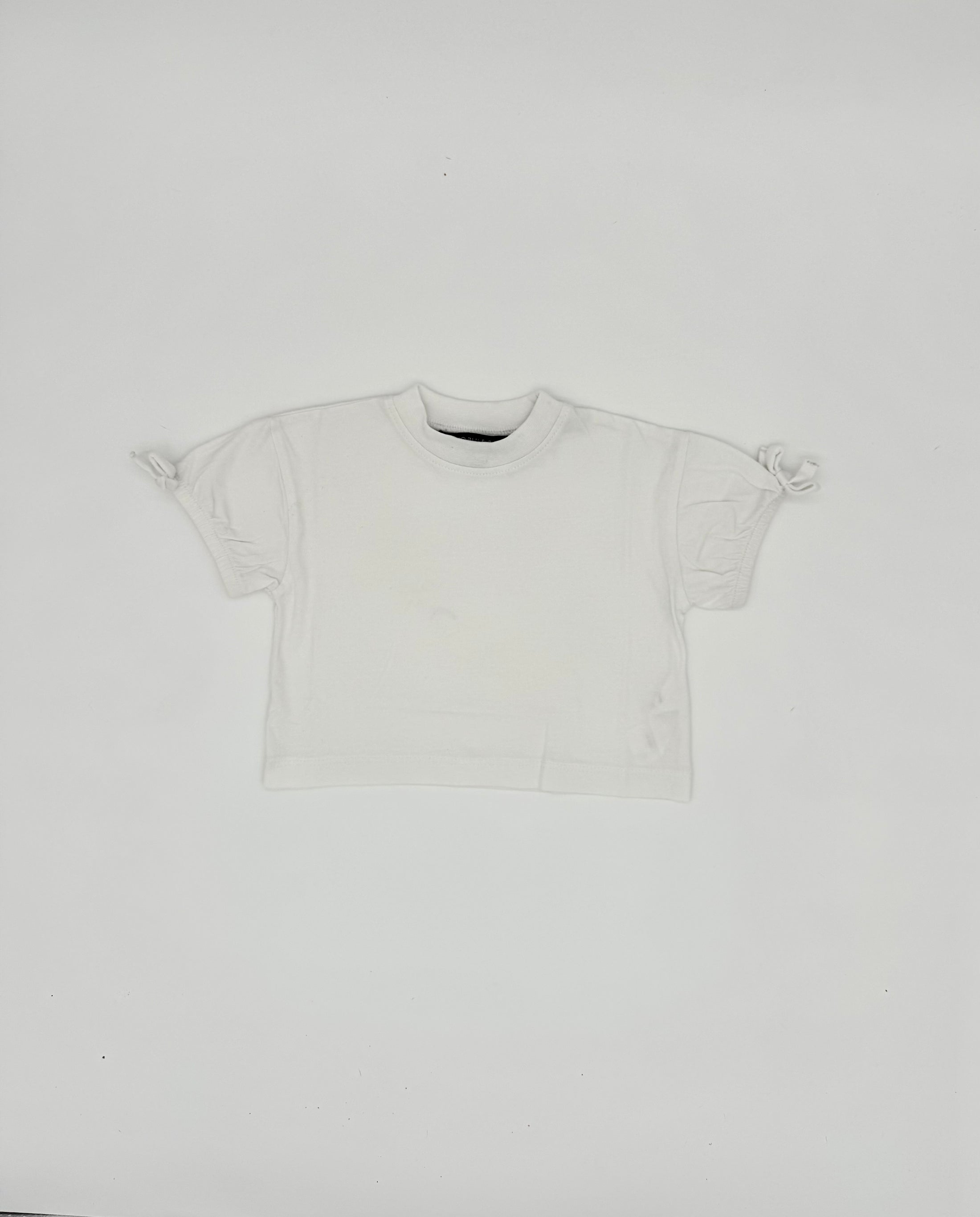 White Puff Sleeve T-Shirt
