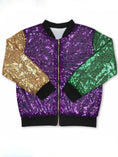 Load image into Gallery viewer, Mardi Gras Sequin Jacket
