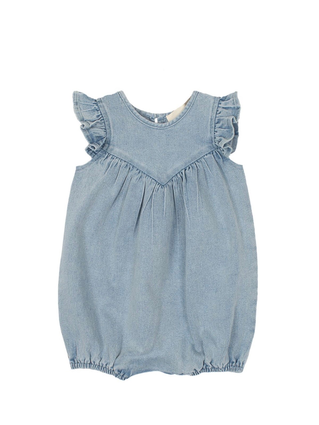 Sunset Fields Blue Baby Romper