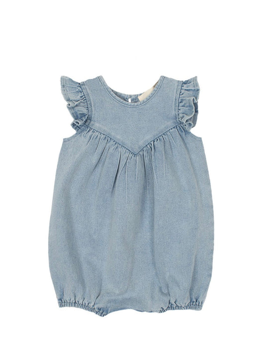 Sunset Fields Blue Baby Romper