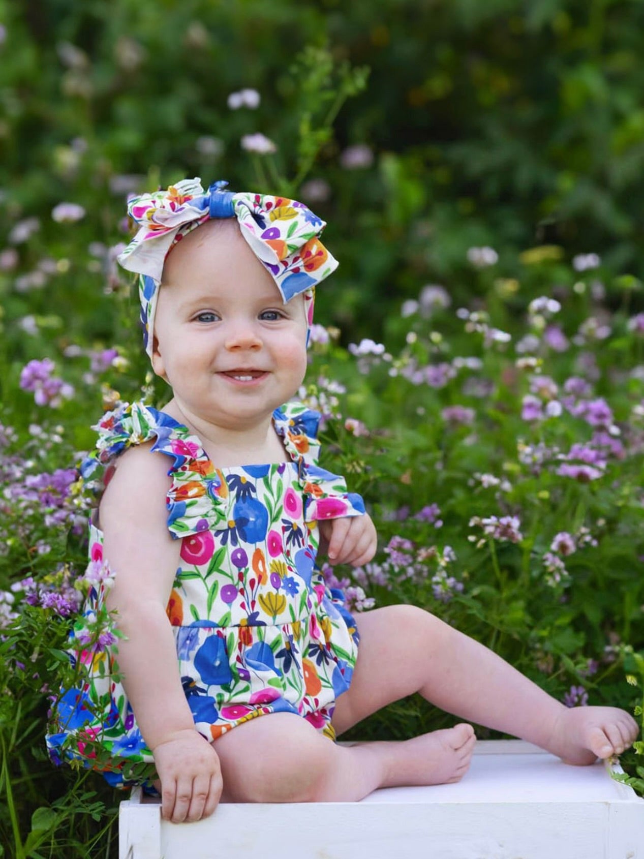 Wild Flowers Baby Romper