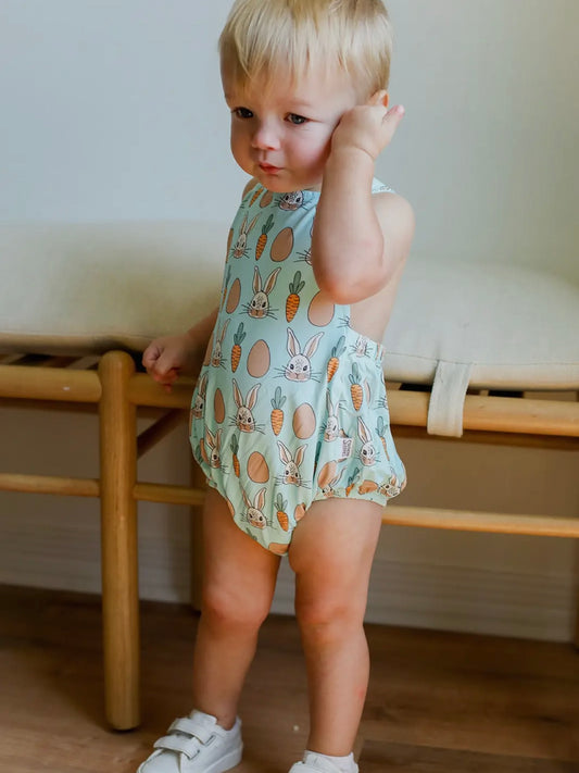 Blue Bunny Bamboo Sun Bubble with Adjustable Straps