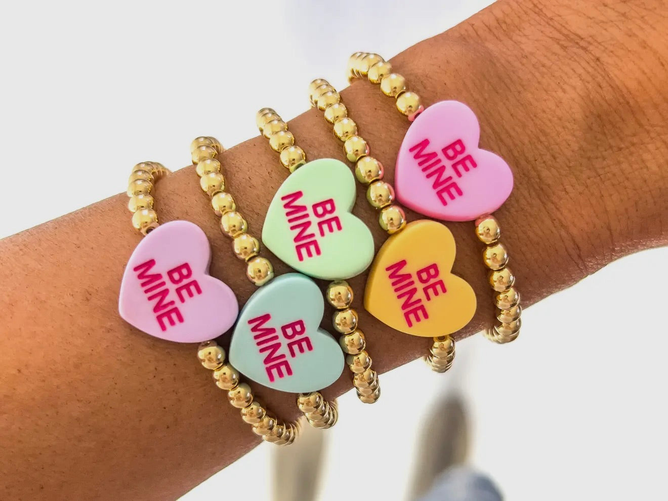 HUG ME Candy Heart Valentine's Day Bracelets
