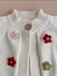 Load image into Gallery viewer, Flower Cardigan in Cream
