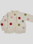 Load image into Gallery viewer, Flower Cardigan in Cream
