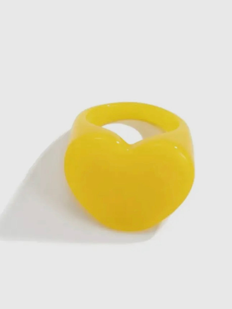 Heart Shape Acrylic Ring