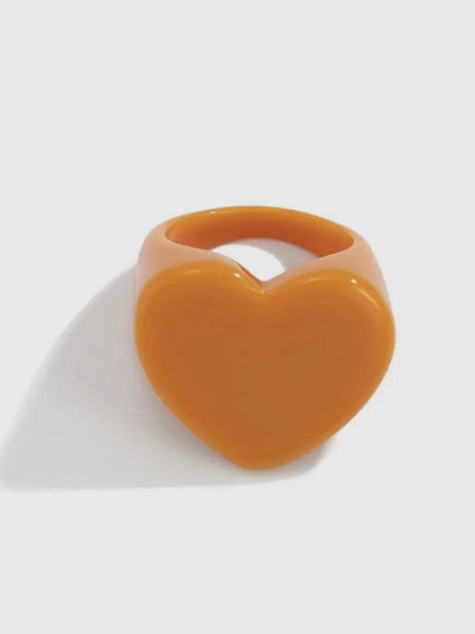 Heart Shape Acrylic Ring
