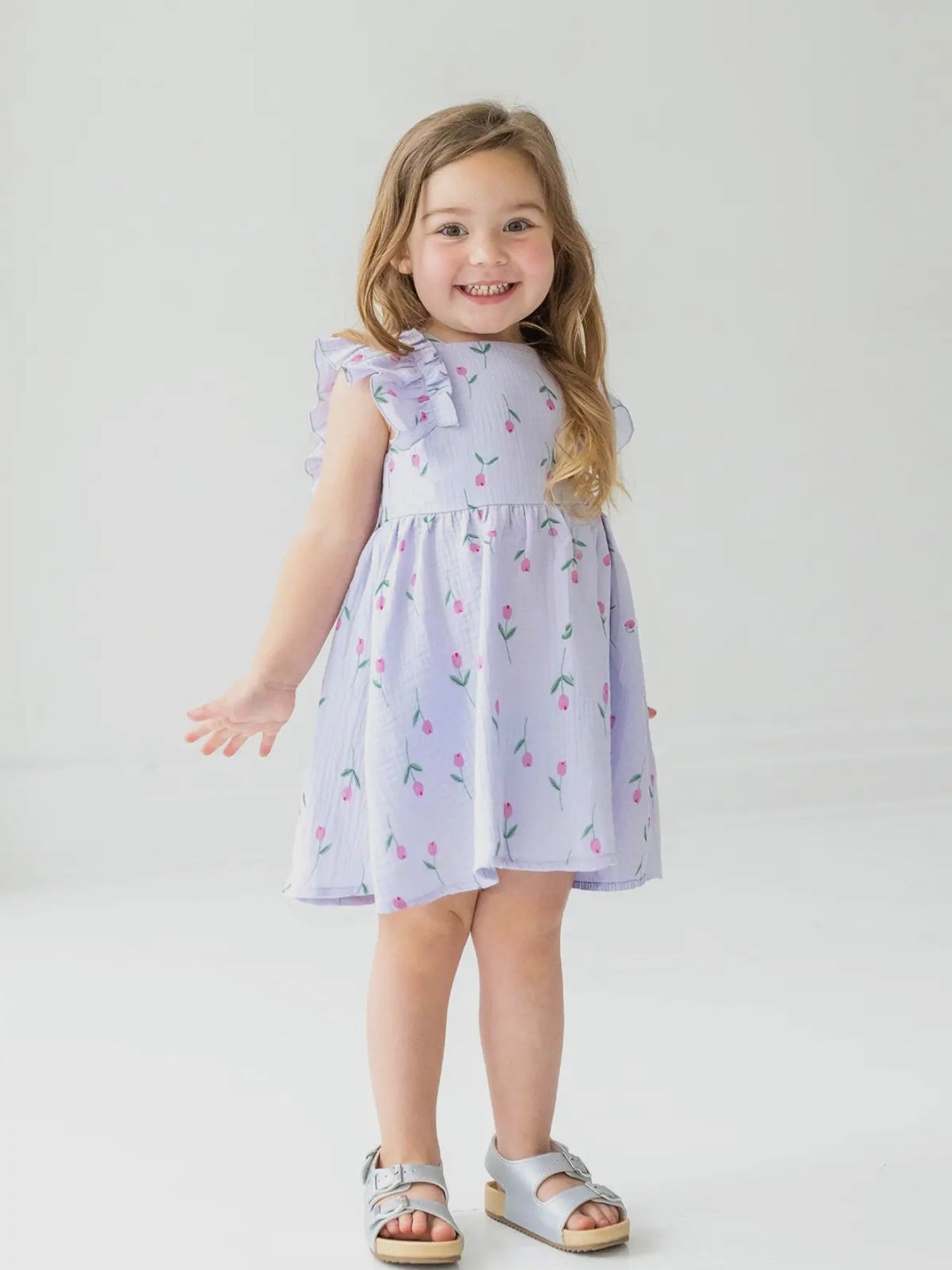 Tiny Tulip Floral Print Dress