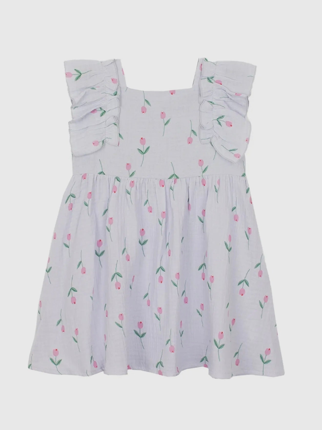 Tiny Tulip Floral Print Dress