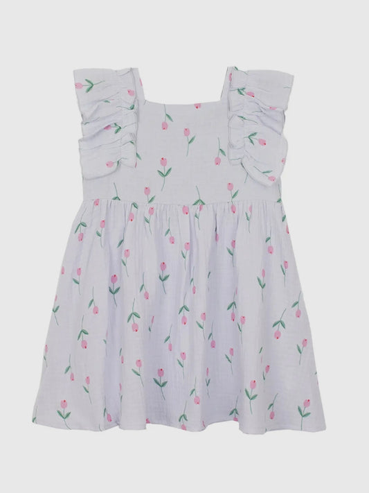 Tiny Tulip Floral Print Dress