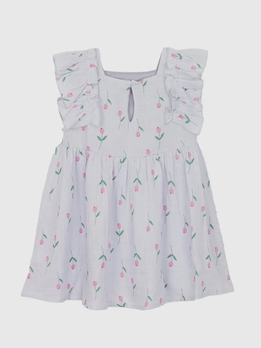 Tiny Tulip Floral Print Dress