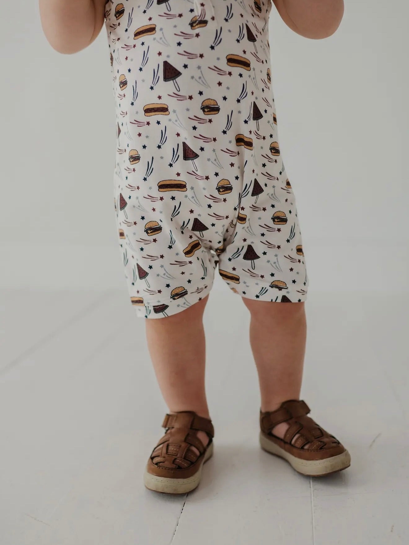 Burgers 'n Dogs Sleeveless Romper