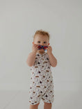 Load image into Gallery viewer, Burgers 'n Dogs Sleeveless Romper
