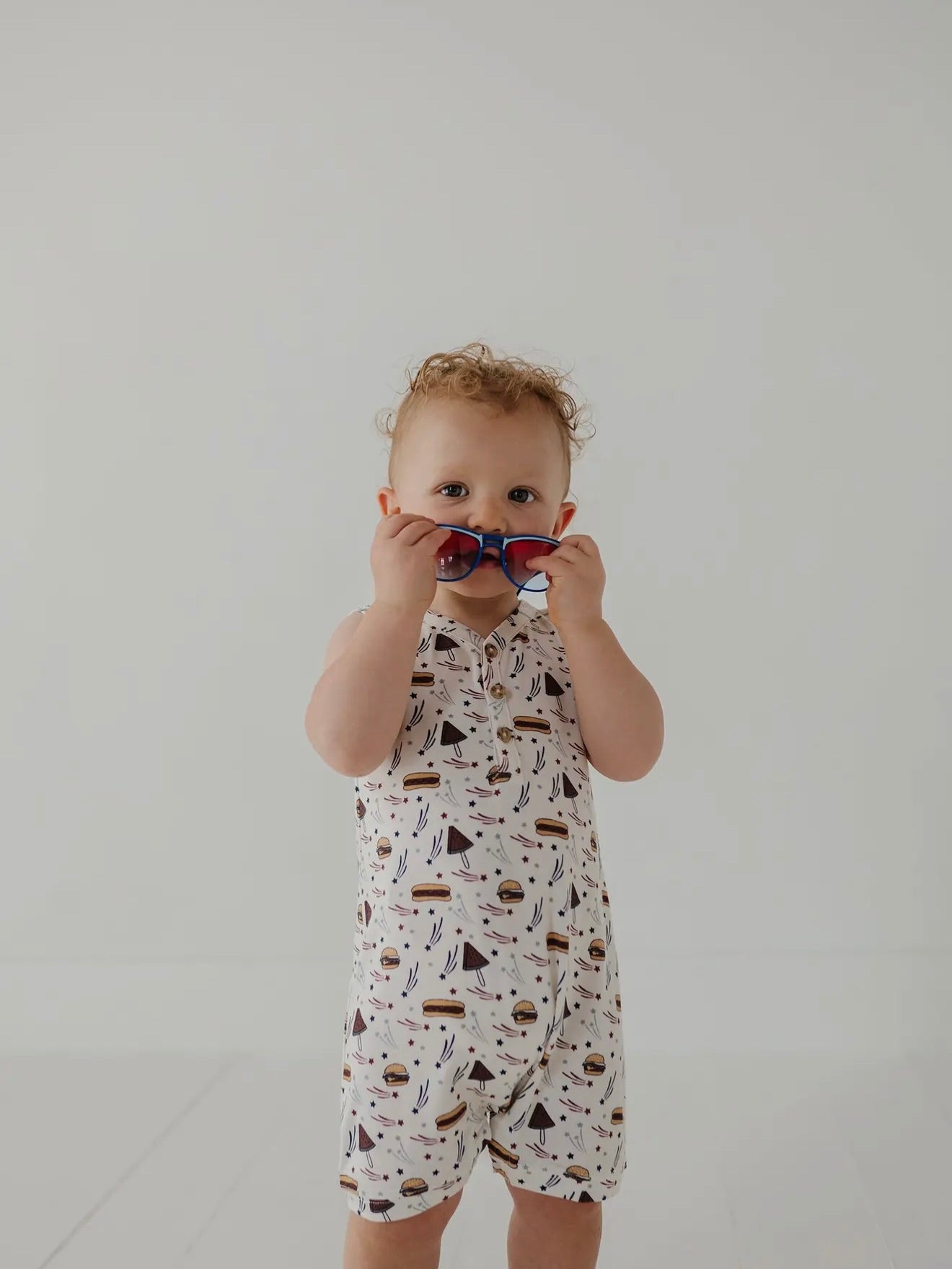 Burgers 'n Dogs Sleeveless Romper