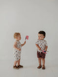 Load image into Gallery viewer, Burgers 'n Dogs Sleeveless Romper
