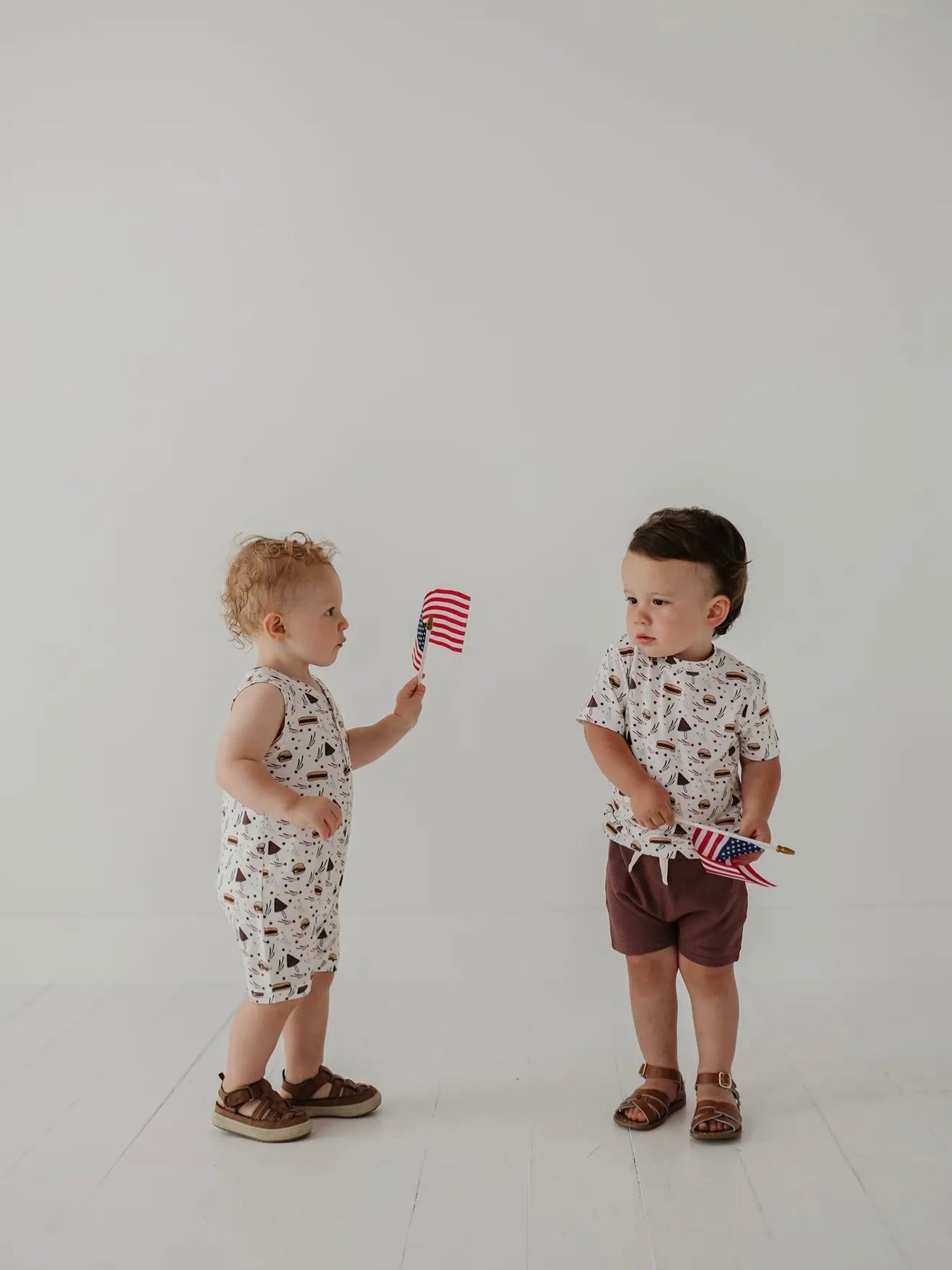 Burgers 'n Dogs Sleeveless Romper