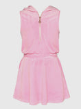 Load image into Gallery viewer, Sleeveless Hooded Velour Dress with Half Zip
