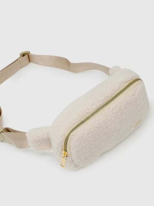 Fuzzy Crossbody Sling Bag w/ Heart For Kids