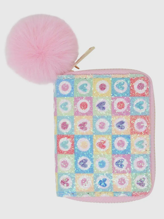 Glitter Hearts Wallet