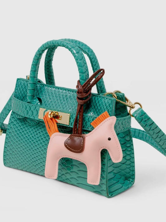 Vivid Crocodile Pony Handbag