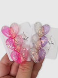 Load image into Gallery viewer, Sparkle Hearts - Alligator Bar Clips
