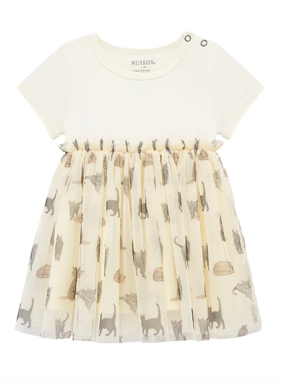 Cat Cotton Stretch Ballet Dress