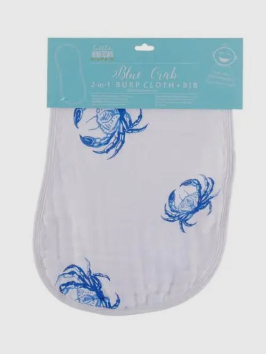 Blue Crab Burp and Bib