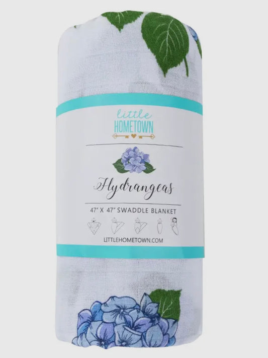 Hydrangeas Swaddle Blanket