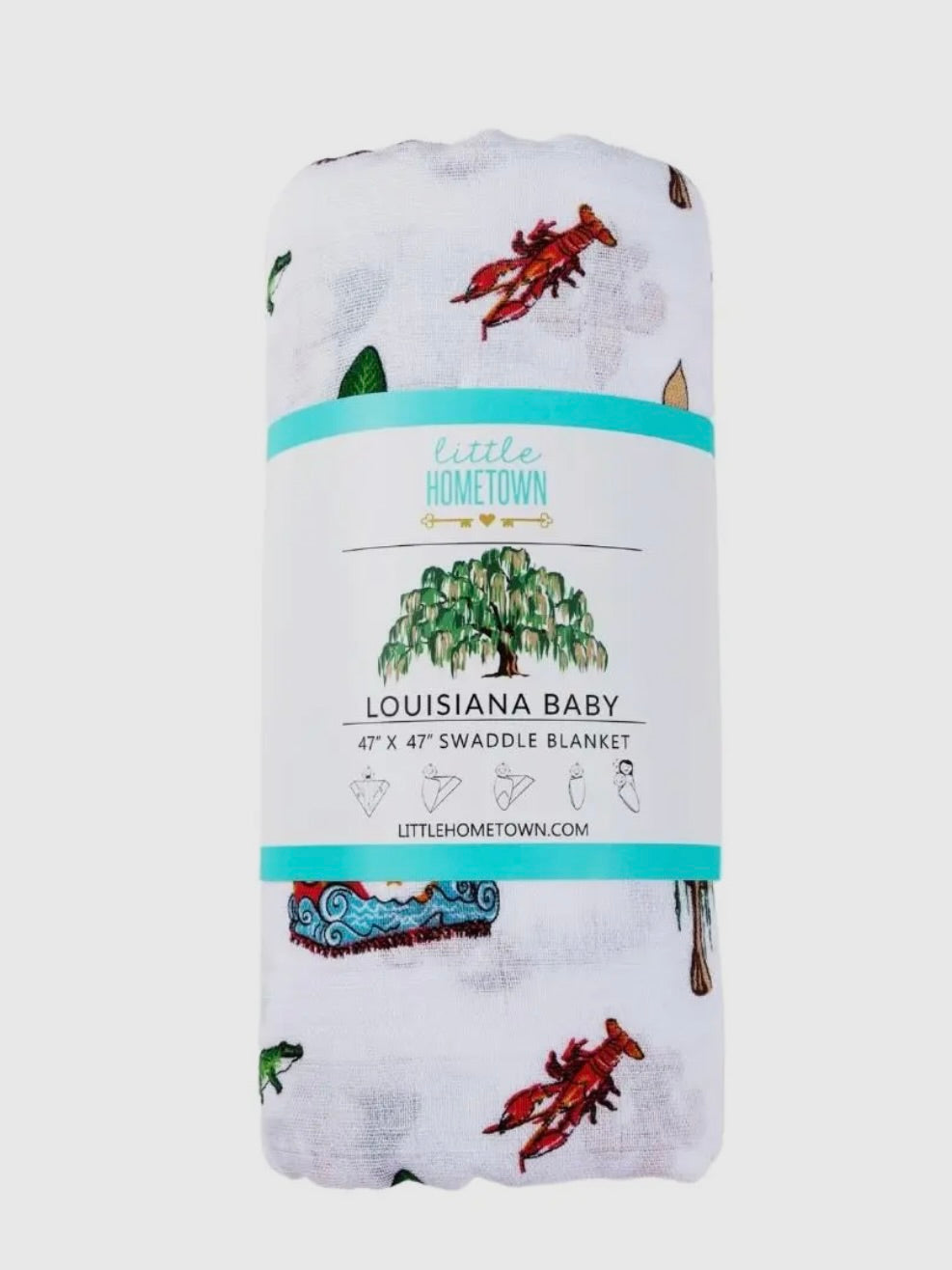Louisiana Swaddle Blanket