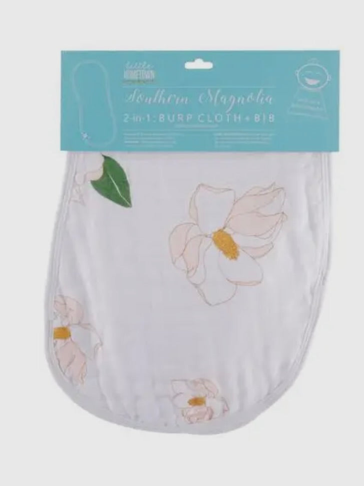 Magnolia Burp and Bib