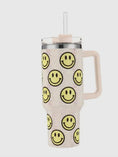 Load image into Gallery viewer, Rhinestone Colored Happy ☺ Themed Tumbler
