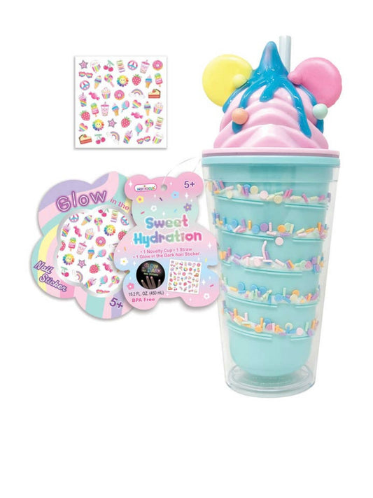 Sweet Hydration Rainbow Tumbler Cup