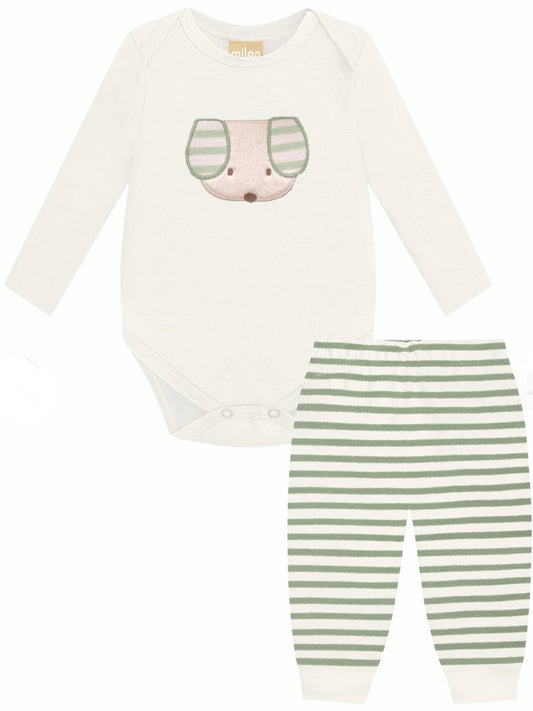 Puppy Striped Set
