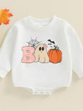 Load image into Gallery viewer, Halloween Pumpkin Print Romper
