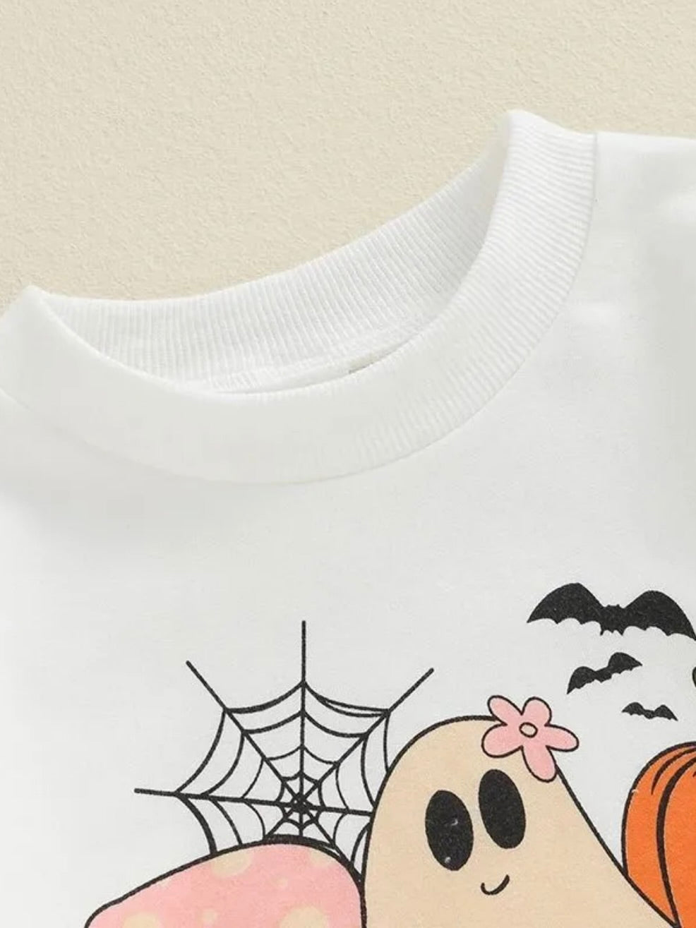 Halloween Pumpkin Print Romper
