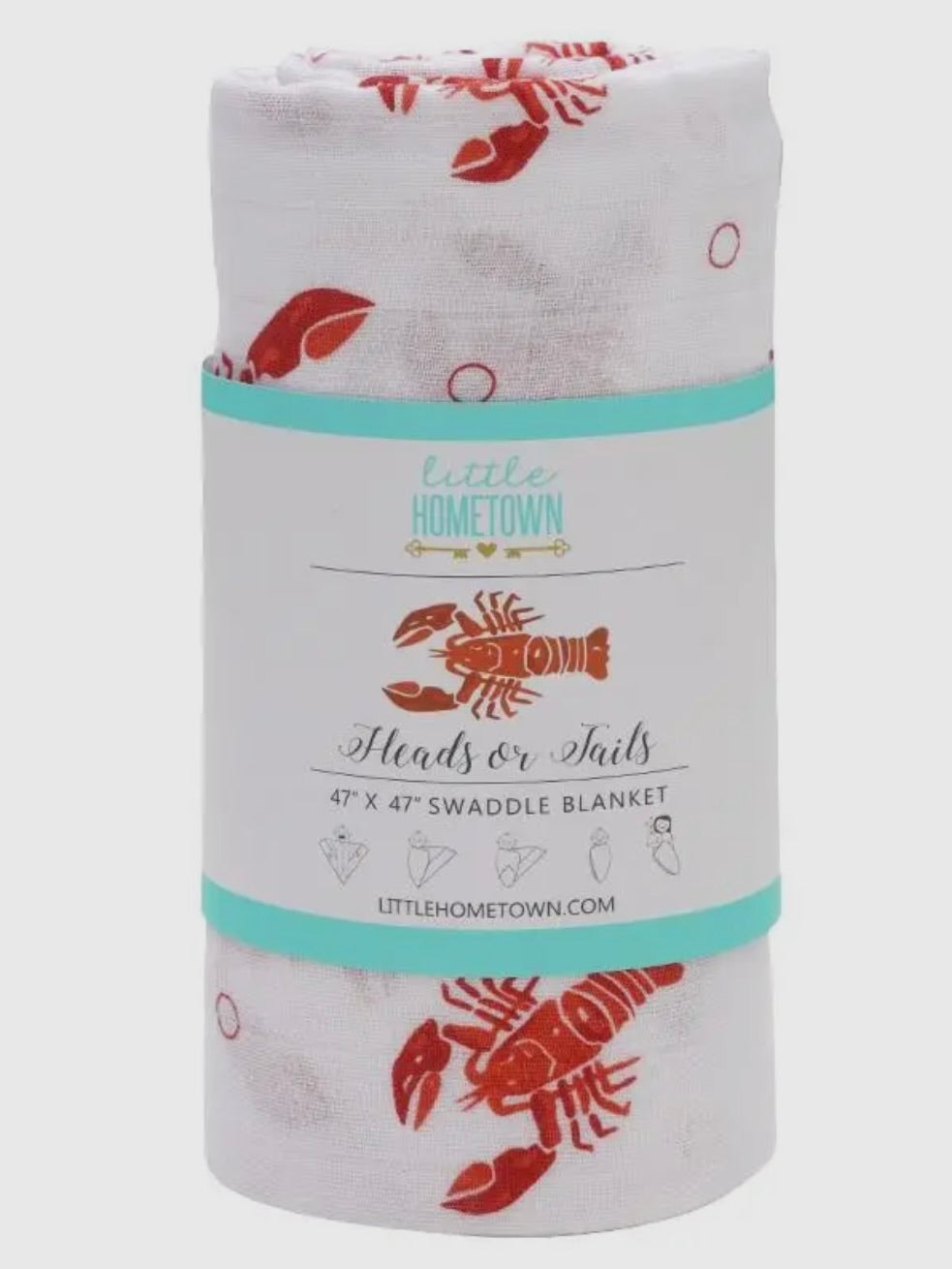 Heads or Tails Swaddle Blanket