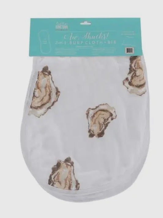AW Shucks Oyster Burp and Bib
