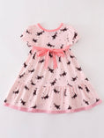 Load image into Gallery viewer, Pink Bat Print Tiered Dress
