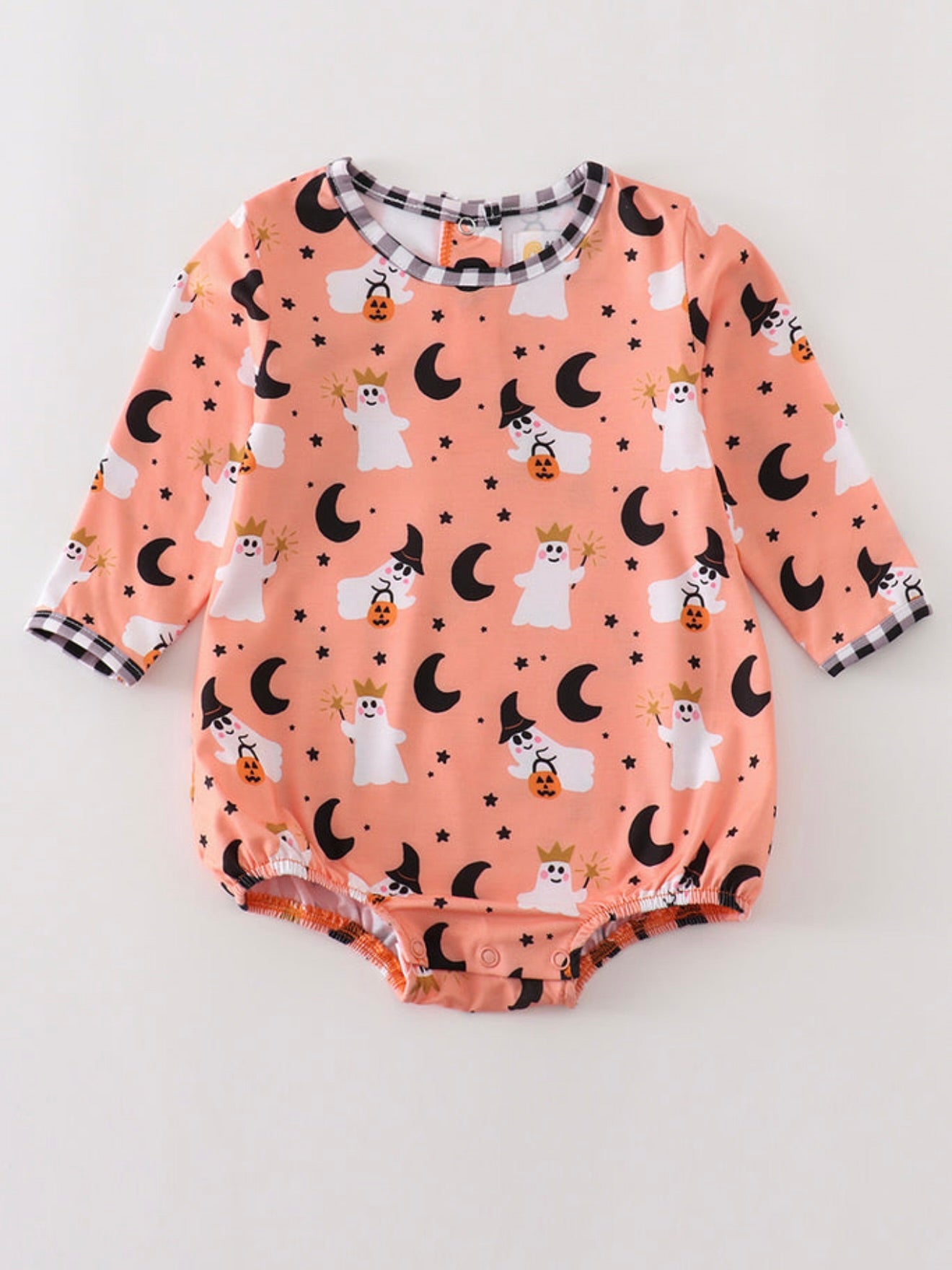 Premium Orange Halloween Ghost Bubble