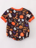 Load image into Gallery viewer, Orange Halloween Ruffle Bubble

