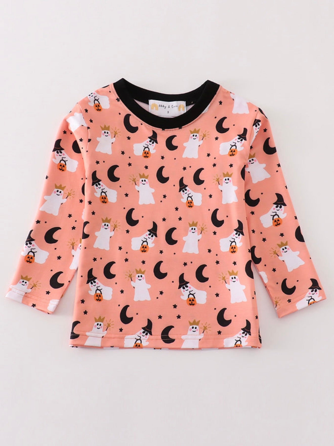 Premium Orange Halloween Ghost Top