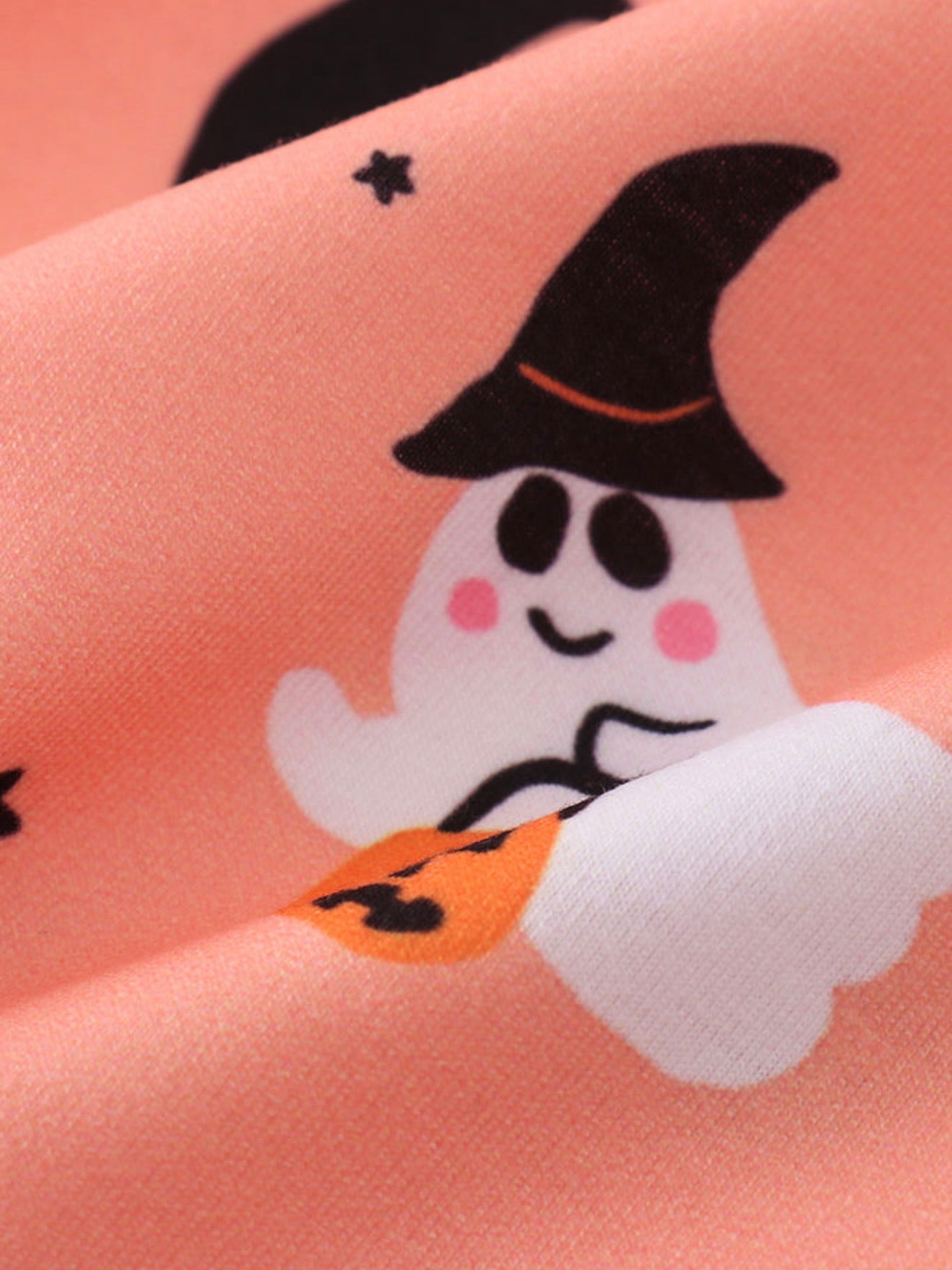 Premium Orange Halloween Ghost Top