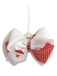 Load image into Gallery viewer, Santa Embroidered Christmas Bow
