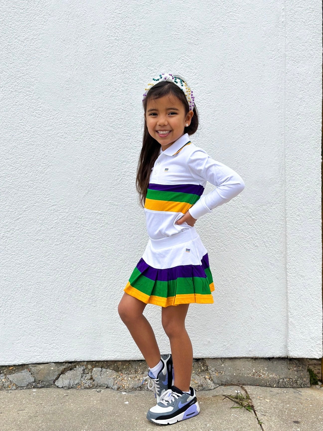 SKORTS JUNIOR PLEATED - WHITE